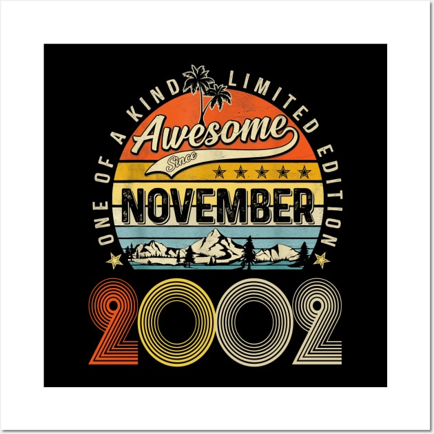 Awesome Since November 2002 Vintage 21st Birthday Wall Art by Centorinoruben.Butterfly